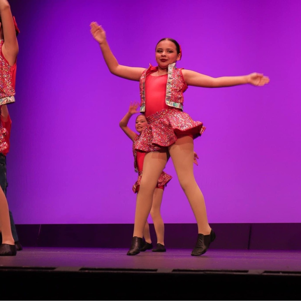 Red Jazz Costume with sequins